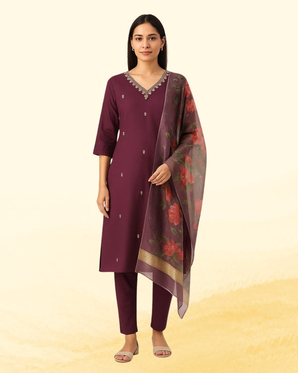 Wine Rose Luxe Ensemble