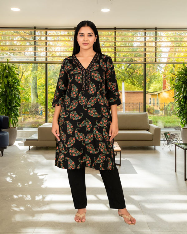 Black Bloom Comfort Set